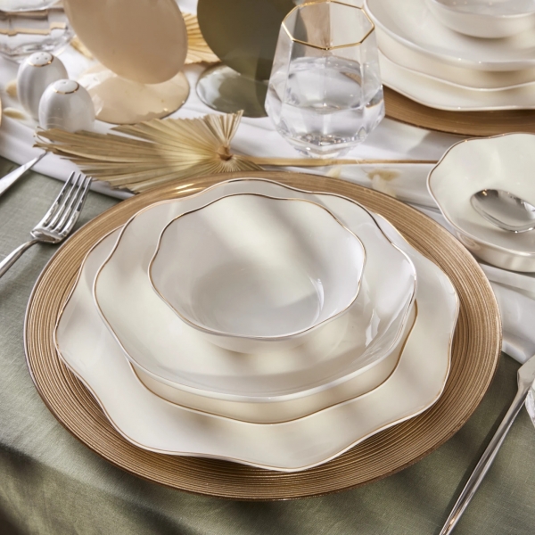 Emsan Lotus 53 Parça Yemek Takımı