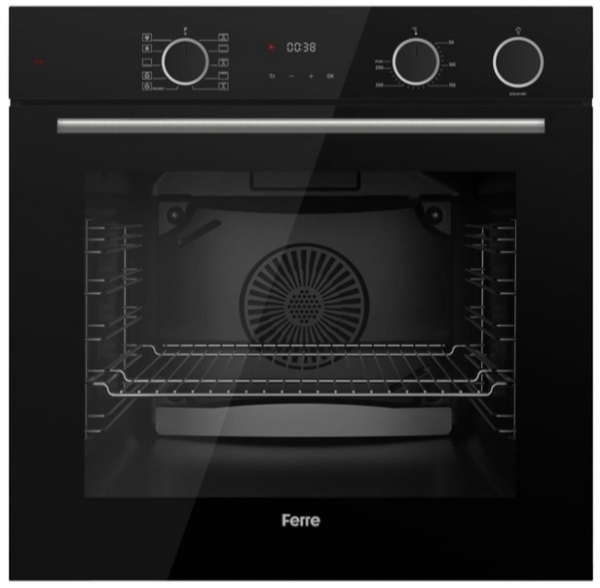 Ferre Steamart Ss Siyah Ankastre Set SS205 + XE64CS + D080