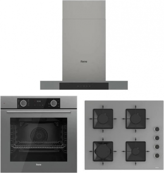 Ferre Fryart Gri Ankastre Set SS208 + XE63CPR + D102