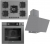 Ferre Gri Ankastre Set SS038 + XE64CPR + D079