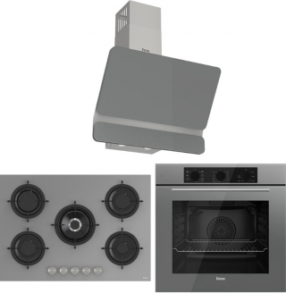 Ferre Rs Serisi Gri Ankastre Set RS038 + QBL62CPR + D082