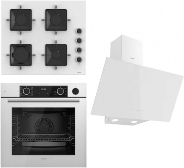 Ferre Steamart SS Kare Ankastre Set SS206 + XE64CB + D078