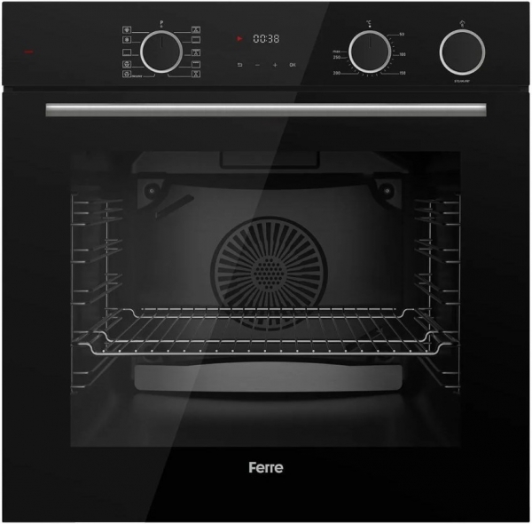 Ferre Steamart SS Siyah Ankastre Set SS205 + XE64CS + D077