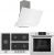Ferre Flowart Mega Beyaz Ankastre Set BL-136 + QMS63CB + D064