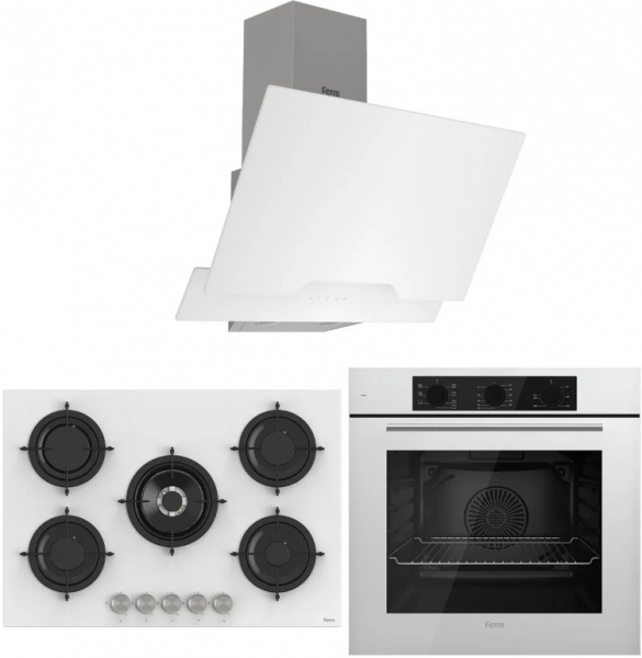 Ferre RS Beyaz Ankastre Set RS036 + QBL62CB + D064