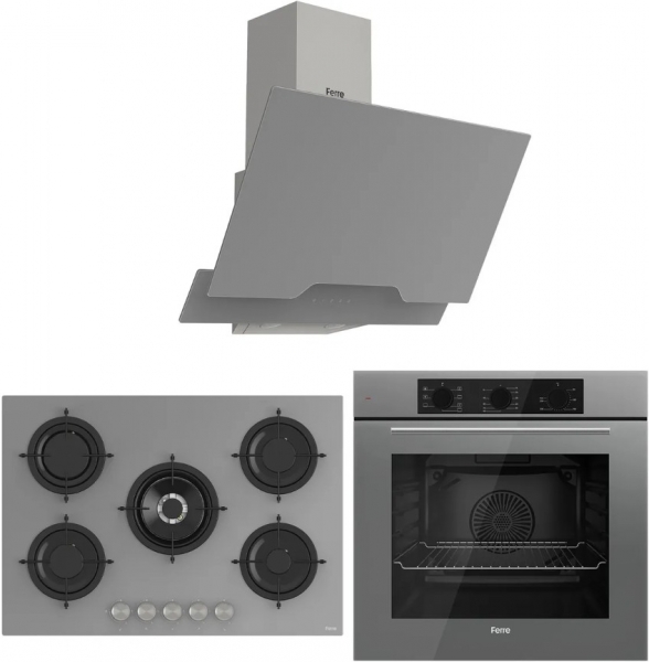 Ferre RS Gri Ankastre Set RS038 + QBL62CPR + D065