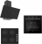 Ferre Siyah Ankastre Set CS205 + XE62CS + D077