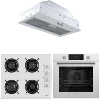 Ferre Gline Beyaz Ankastre Set B 1140 CE + QMS63CB + D051