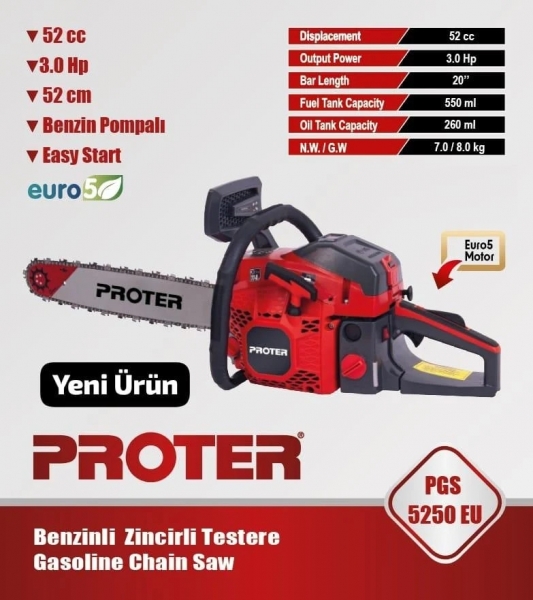 Proter PGS 5250 Motorlu Testere