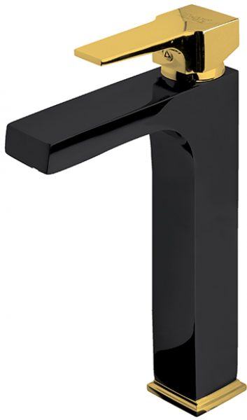 Newarc Aqua 941001BG Lavabo Bataryası (Siyah / Altın)