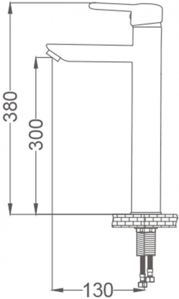 GMS Zirve ZRV109-A Lavabo Bataryası (Altın)