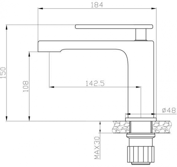 Newarc Zeta 671525 Lavabo Bataryası