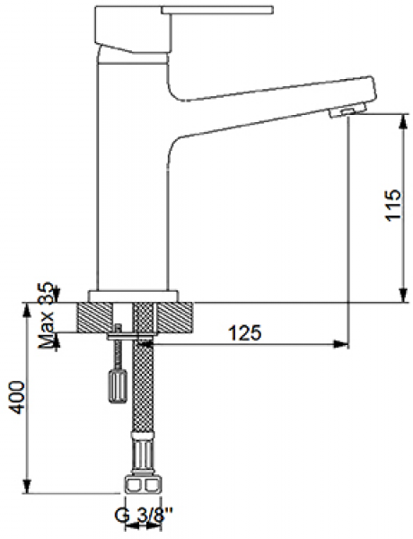 Newarc Domino 971628 Lavabo Bataryası