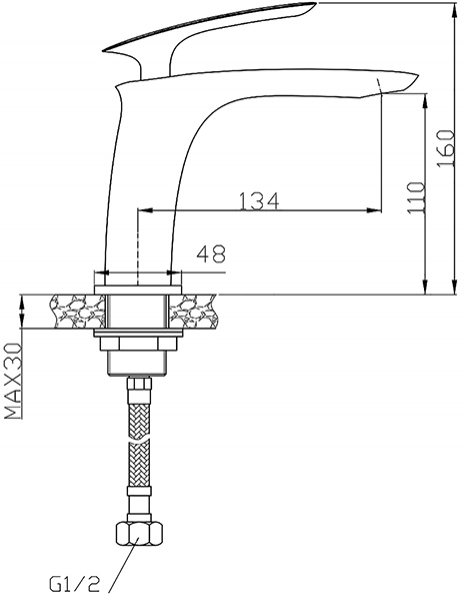 Newarc Slim 121521 Lavabo Bataryası