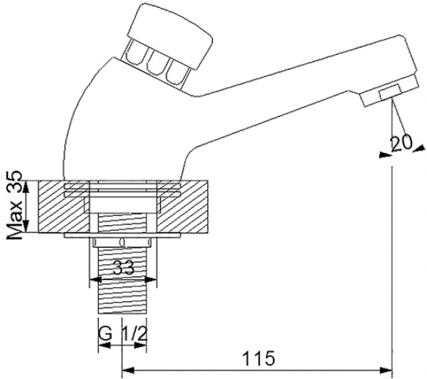 Newarc Tekno 516004 Lavabo Bataryası