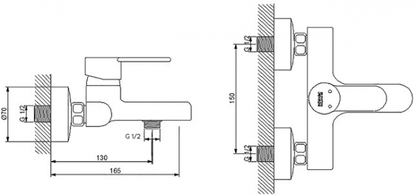Newarc Domino 971518 Banyo Bataryası