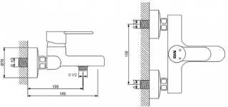 Newarc Domino 971518 Banyo Bataryası