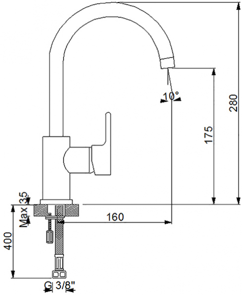 Newarc Premium 832581 Lavabo Bataryası