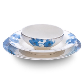 Jumbo Blue Garden 24 Parça Yemek Takımı