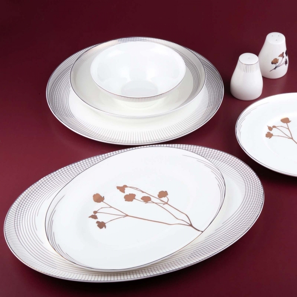 Jumbo Chain Garden 62 Parça Yemek Takımı