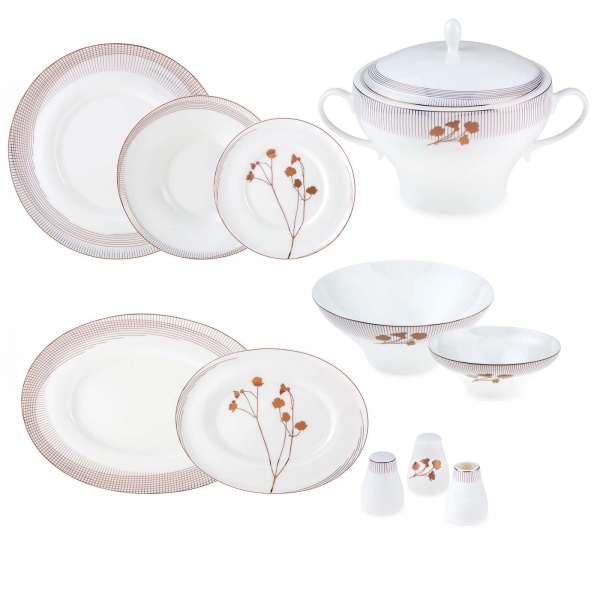 Jumbo Chain Garden 62 Parça Yemek Takımı